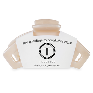TELETIES - Open Hair Clip | Large | Soft Surf