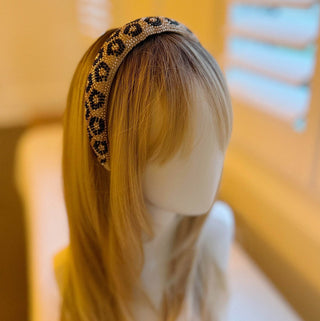 Beaded In Art Headband: White - Just Believe Boutique