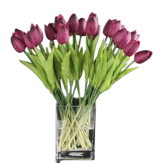Home Collection - Home Collection 10-Pack Artificial Tulips Real Touch Silk Flowers