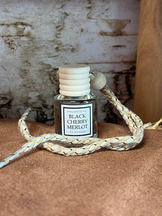 Black Cherry Merlot Hanging Car Freshener Diffuser - Just Believe Boutique