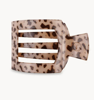 Blonde Tortoise Medium Flat Square Clip - Just Believe Boutique