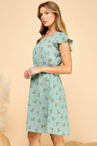 Blue Sage Fall Dress - Just Believe Boutique