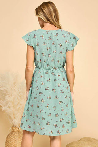 Blue Sage Fall Dress - Just Believe Boutique