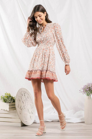 BOHO BORDER DRESS - Just Believe Boutique