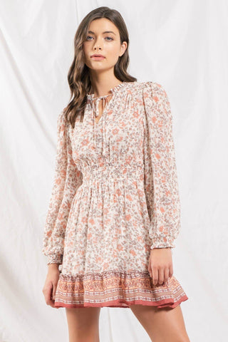 BOHO BORDER DRESS - Just Believe Boutique