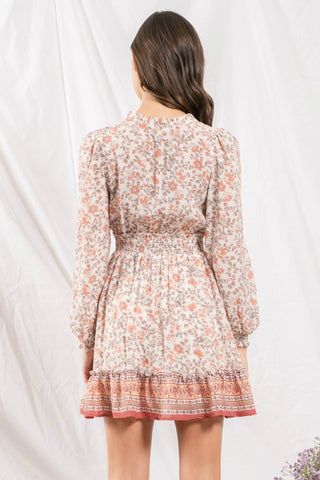 BOHO BORDER DRESS - Just Believe Boutique
