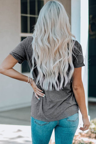 Bow Graphic Round Neck Short Sleeve T-Shirt - Just Believe Boutique