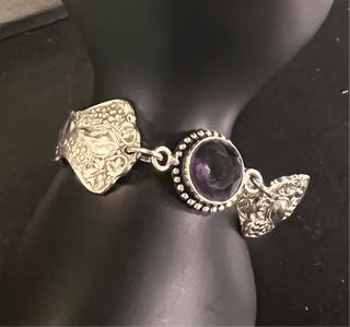 Bracelet with Round Purple Stone - Just Believe Boutique