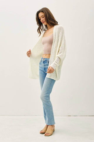 BREEZY YARN KNIT CARDIGAN - Just Believe Boutique