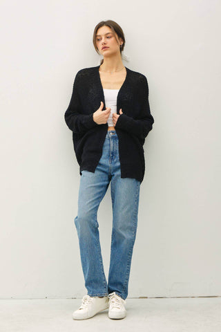 BREEZY YARN KNIT CARDIGAN - Just Believe Boutique