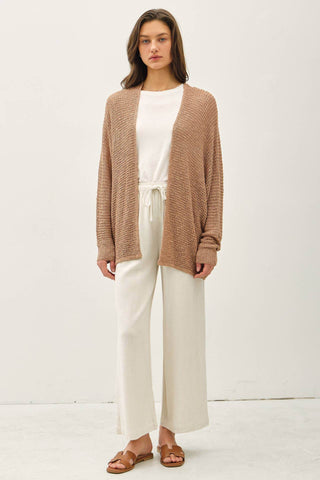 BREEZY YARN KNIT CARDIGAN - Just Believe Boutique