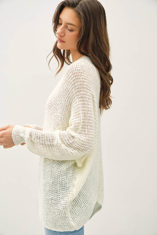 BREEZY YARN KNIT CARDIGAN - Just Believe Boutique