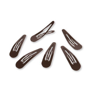Snap Clip |Brown | 6 Count