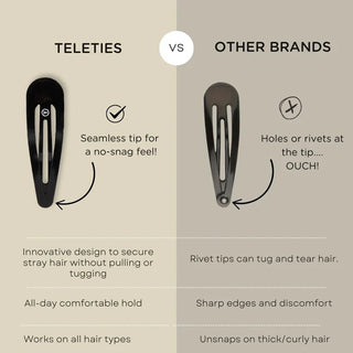 Snap Clip |Brown | 6 Count