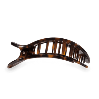 Brown Tortoise Flat Round Clip - Just Believe Boutique