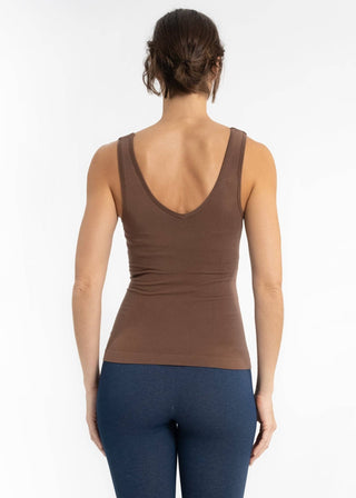 Built - In - Bra Tank: Cherry Cola - Just Believe Boutique