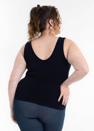 Built-In-Bra Tank - Curvy Fit: Toffee - Just Believe Boutique