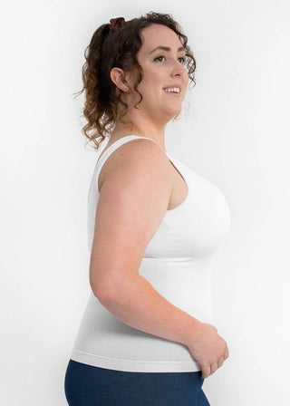 Built-In-Bra Tank - Curvy Fit: Toffee - Just Believe Boutique