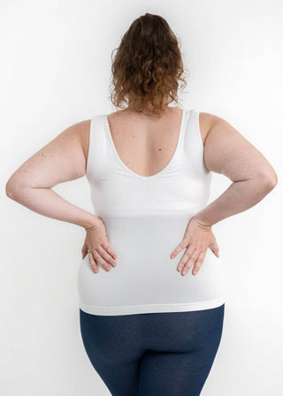 Built-In-Bra Tank - Curvy Fit: Toffee - Just Believe Boutique