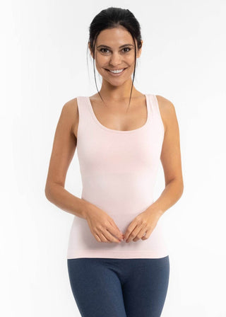 Built - In - Bra Tank: Smoke Green - Just Believe Boutique