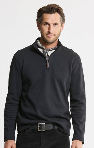 JACHS NY - Cotton Modal Blend Quarter Zip Pullover