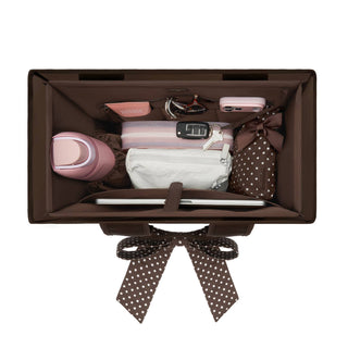 Case-Mate espresso tote organizer insert with phone pocket and divided sections