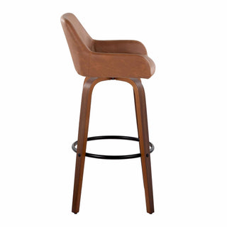 LumiSource and Grandview Gallery - Daniella 30" Fixed-Height Barstool - Set of 2