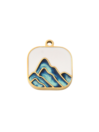 The Charm Bar Company - * Gold Mountain Range Pendant Charm