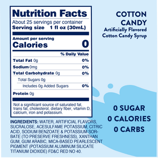 Sugar Free Cotton Candy Syrup