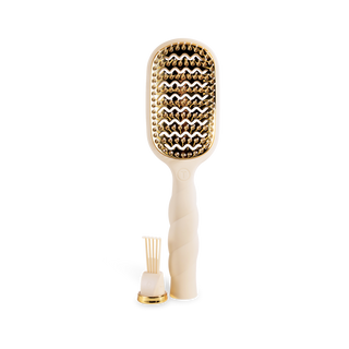 TELETIES Vented Hair Brush Tan for Faster Blowouts