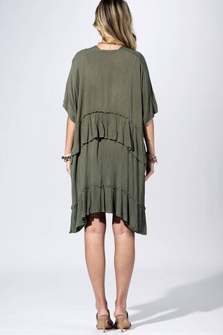 Cascade Ruffle Kimono