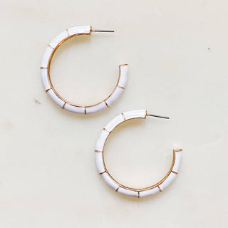 Candy Drop Colored Hoop Earrings