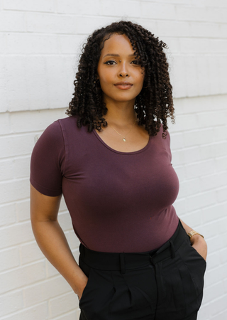 ELIETIAN - Short Sleeve Top - Curvy Fit
