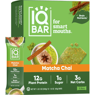 IQBAR - IQBAR Matcha Chai | Brain + Body Keto Protein Bars
