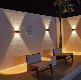OutdoorSolarOutlet - Solar Wall Lights Outdoor Waterproof Led Up and Down Wall Lights,Solar Outdoor Lights Wall Sconce Exterior Lighting