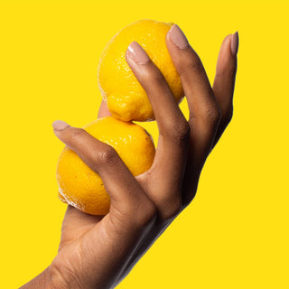 Lemon citrus scent concept for toilet spray
