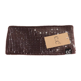 C.C. Beanie - Allover Clear Sequin Head Wrap