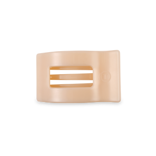 Flat Rectangle Hair Clip | Small | Almond Beige