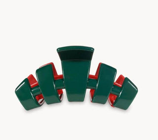 Classic Red and Green Large Hair Clip - Just Believe Boutique