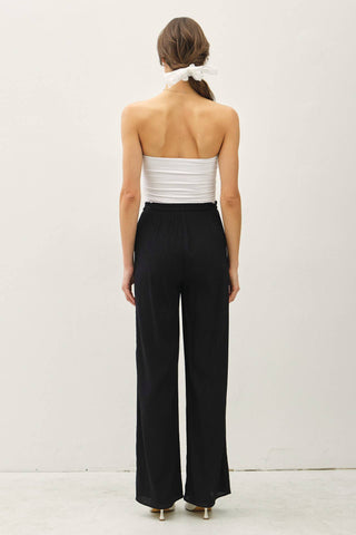 CRINKLE WIDE - LEG PANTS - Just Believe Boutique