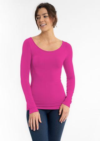 Reversible Long Sleeve: Magenta