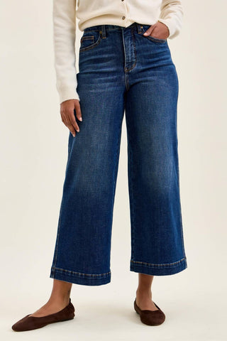Judy Blue Jeans - HW T.C. CLAUDIA  Ankle Wide DK Deep Indigo
