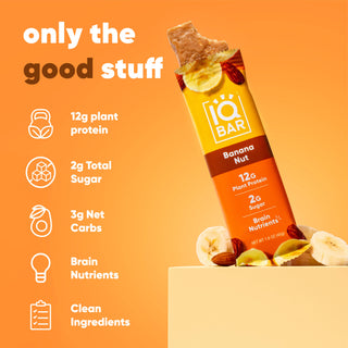 IQBAR - IQBAR Banana Nut | Brain + Body Keto Protein Bars