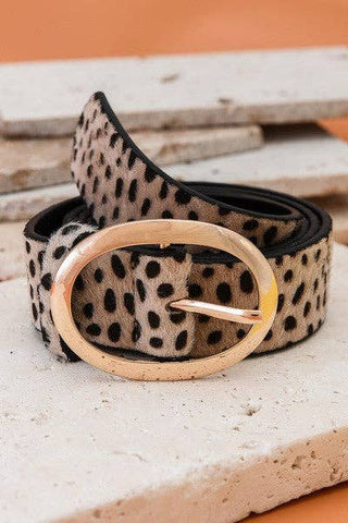 CLASSIC OVAL BUCKLE LEATHER BELT | 40BT609