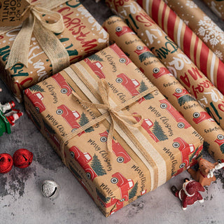 WAGON KRAFT WRAPPING PAPER