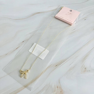 Simply Shine Bow Necklace by Ellison+Young