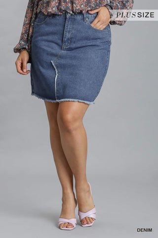 Denim Skirt - Just Believe Boutique