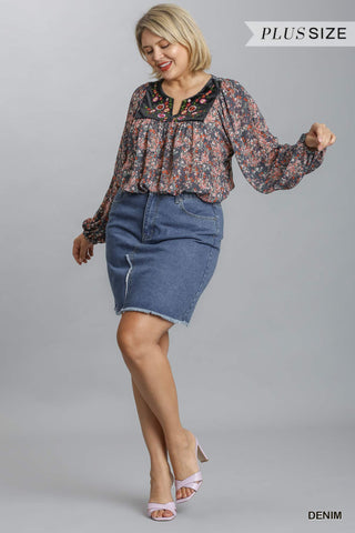 Denim Skirt - Just Believe Boutique