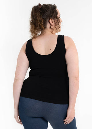 Built-In-Bra Tank - Curvy Fit: Cherry Cola