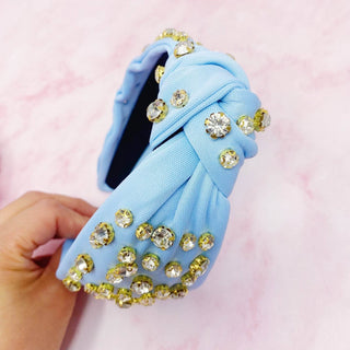 Diamonds All Over Headband: Pink - Just Believe Boutique